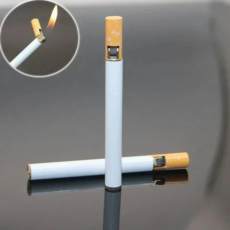 Creative Mini Metal Cigarette-Shaped Butane Lighter - Image 2