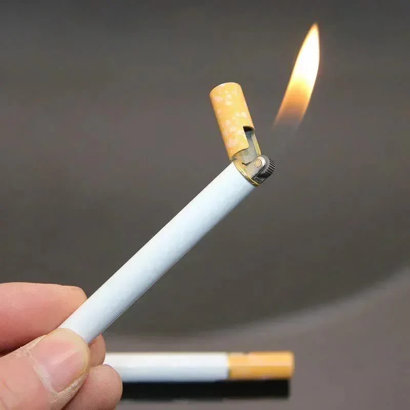 Creative Mini Metal Cigarette-Shaped Butane Lighter - Image 4