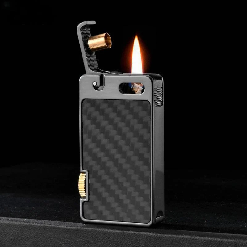 Creative One-touch Ignition Carving Refillable Kerosene Lighter - Image 10