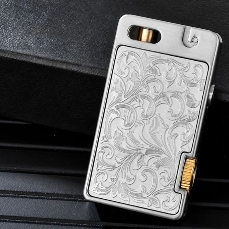 Creative One-touch Ignition Carving Refillable Kerosene Lighter - Image 4