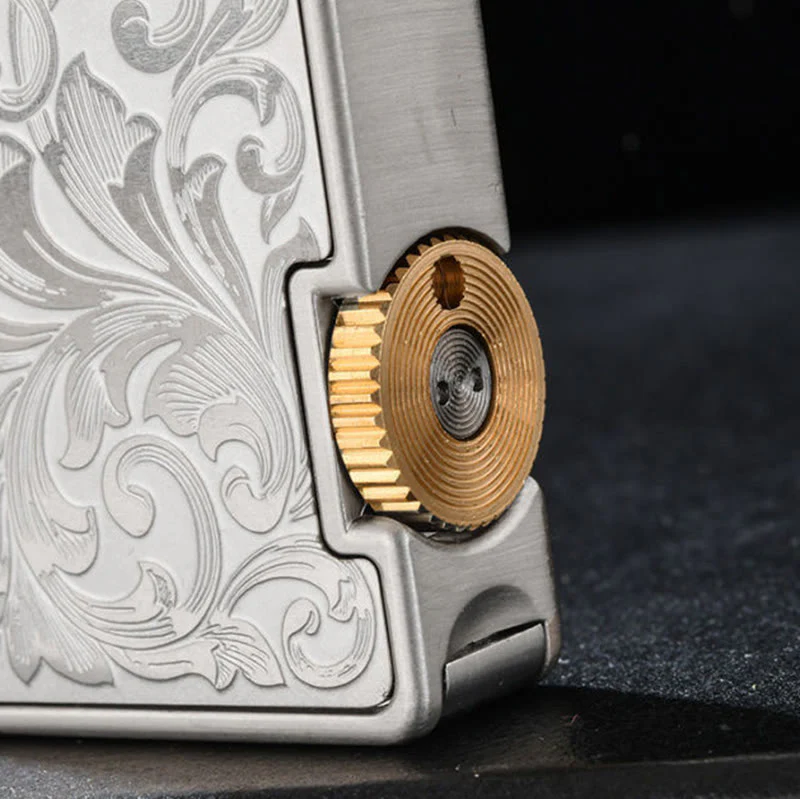 Creative One-touch Ignition Carving Refillable Kerosene Lighter - Image 6