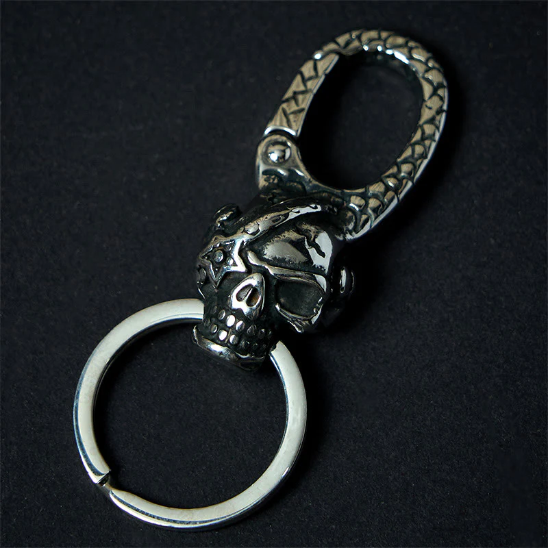 Creative Pirate Skull Captain Metal Keychain