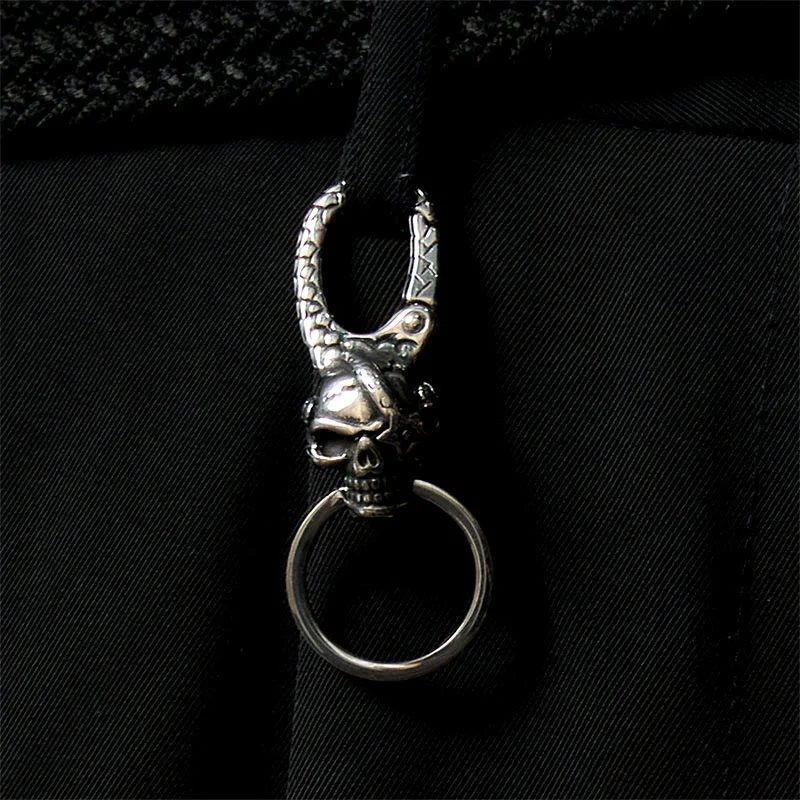 Creative Pirate Skull Captain Metal Keychain - Image 3