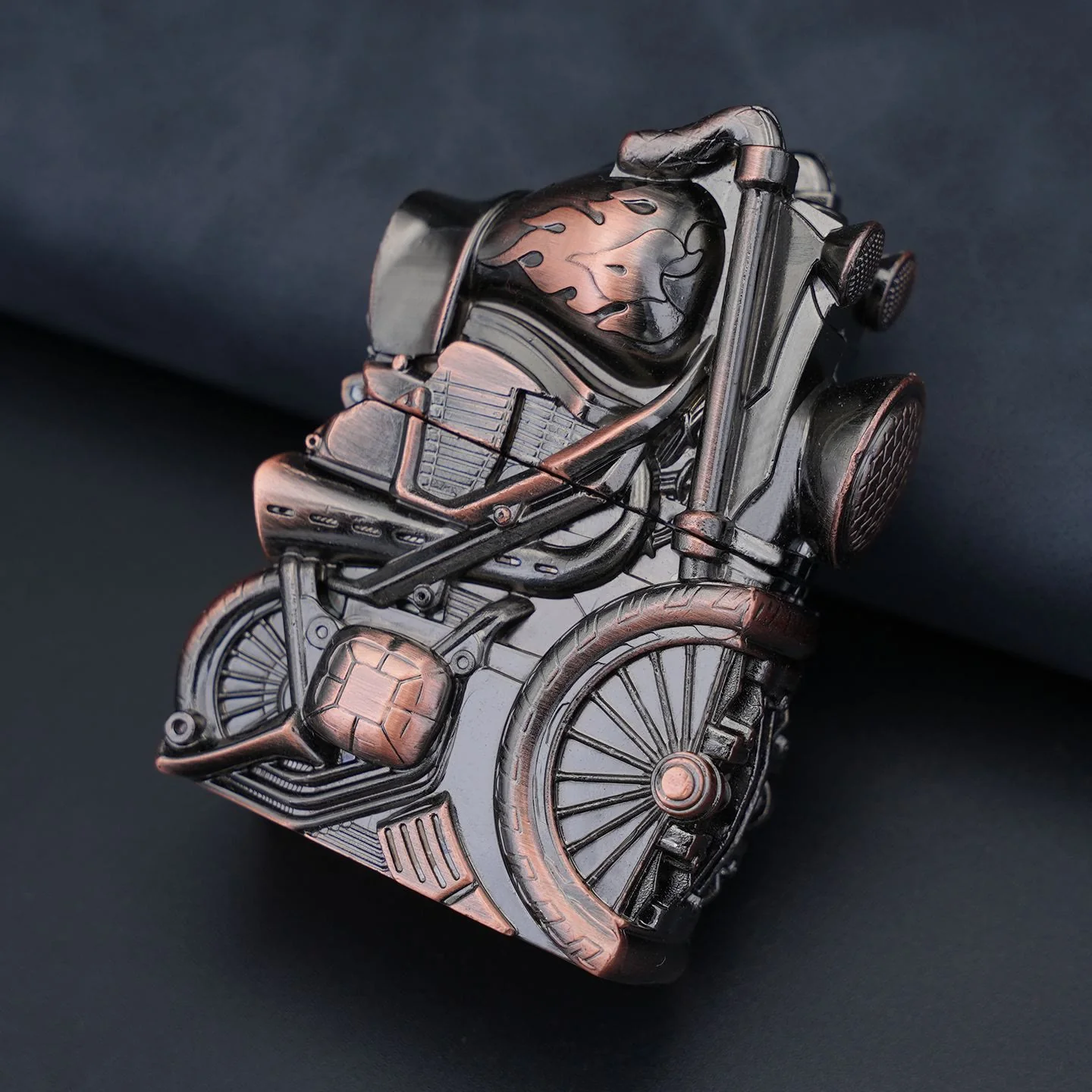 Creative Retro Motorcycle Shaped Metal Kerosene Lighter