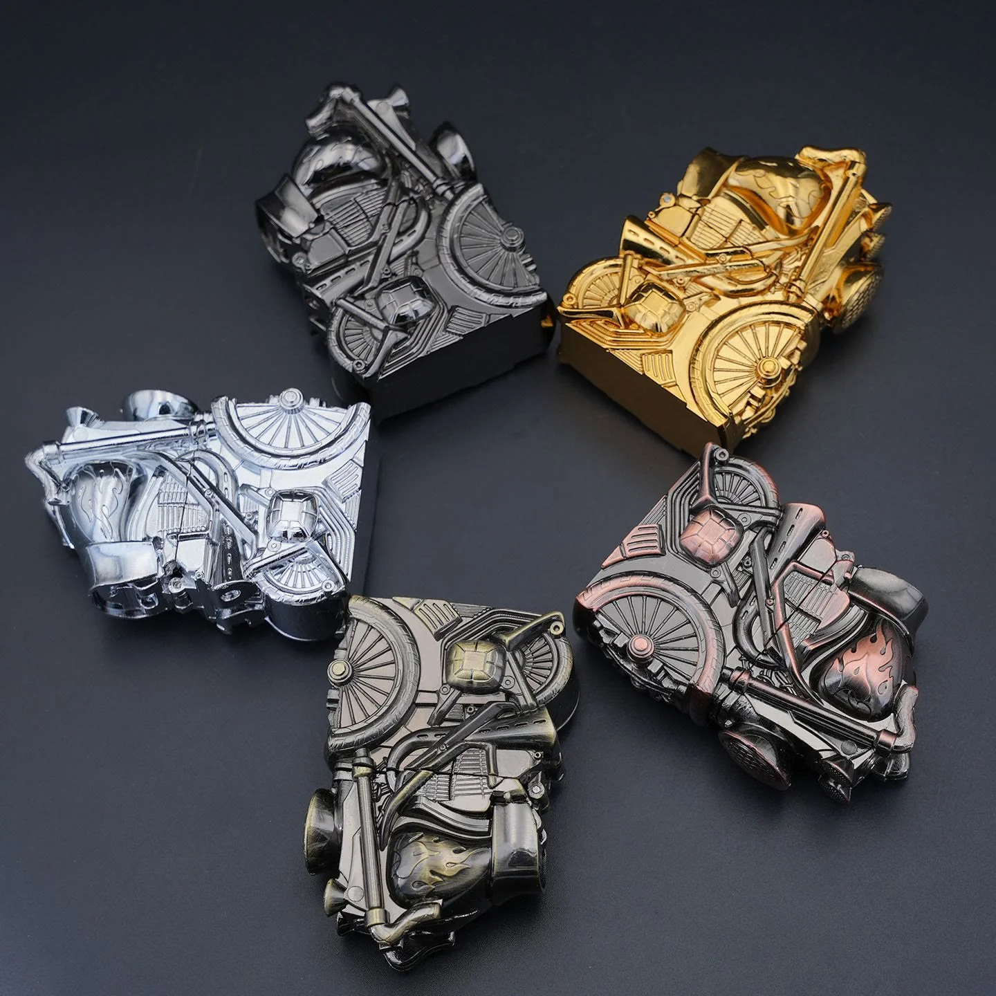 Creative Retro Motorcycle Shaped Metal Kerosene Lighter - Image 2