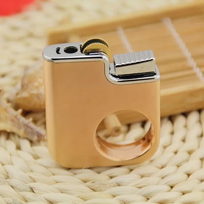 Creative Ring-Shaped Handle Refillable Butane Lighter - Image 9