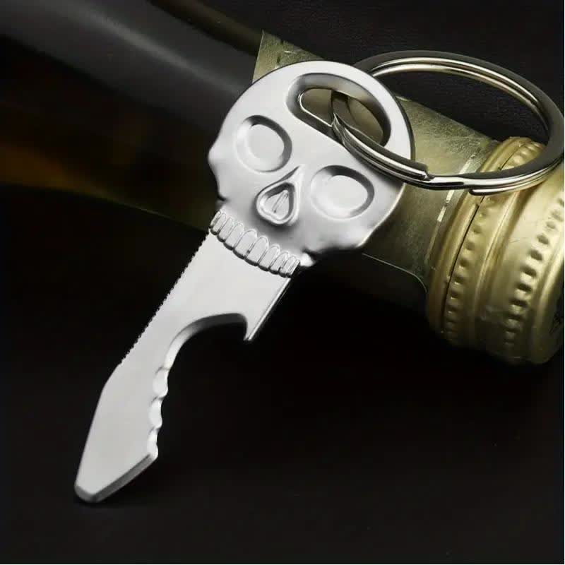 Creative Skull Mask Multi-function Bottle Opener Keychain - Image 3