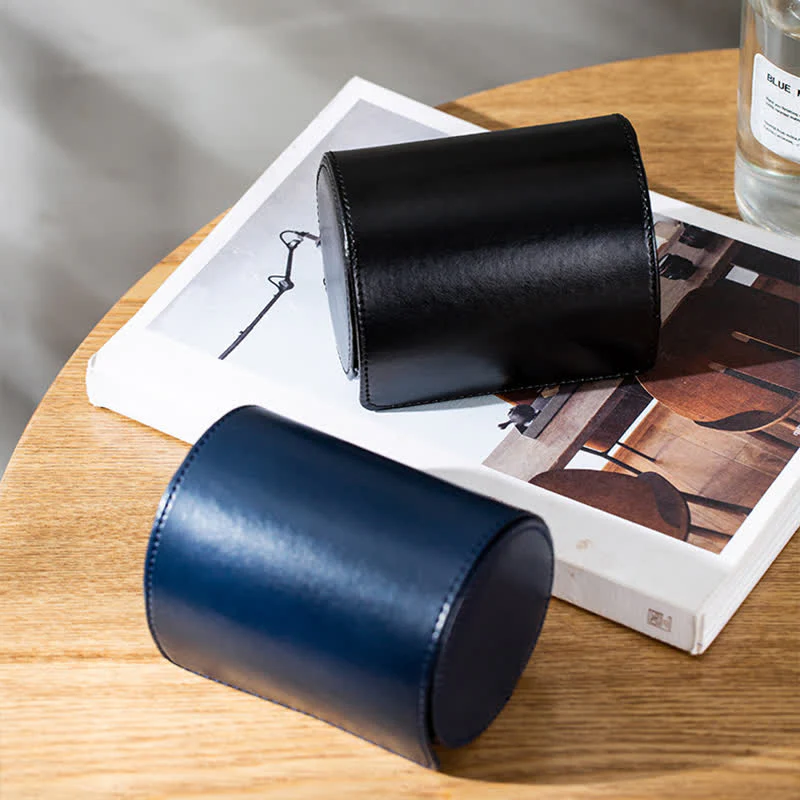 Creative Storage Box Magnetic Buckle Leather Necktie Case - Image 6