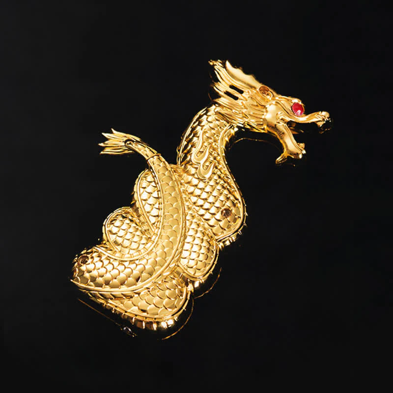 Creative Unique Dragon Shape Refillable Butane Lighter - Image 3