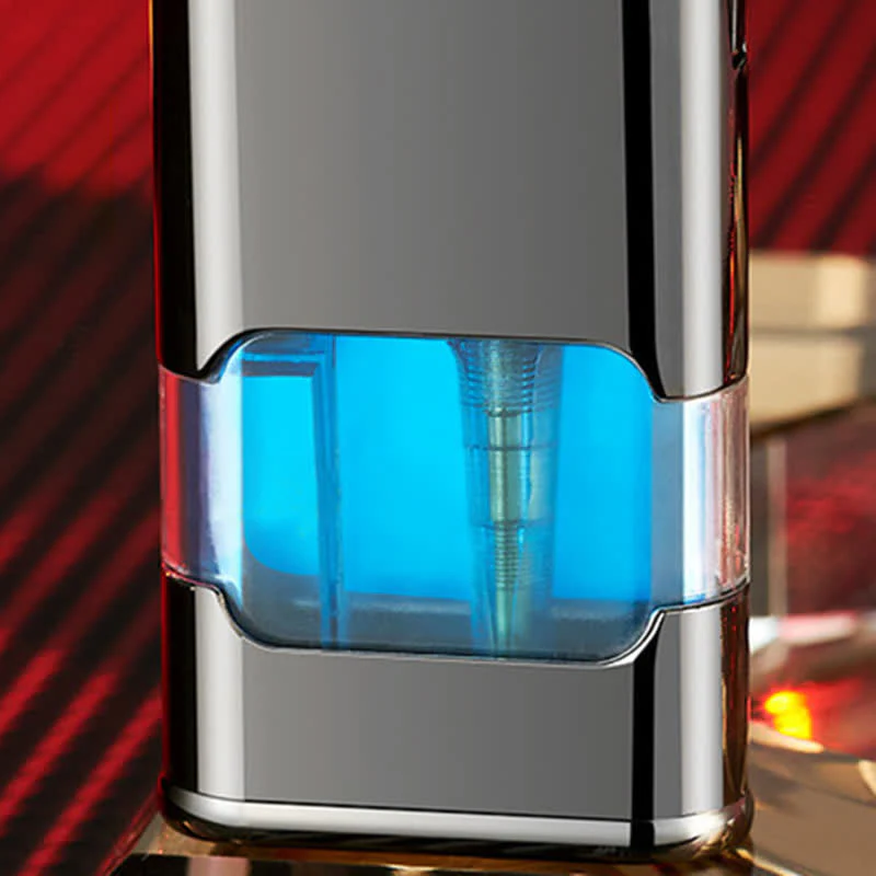 Crocodile Design Refillable Double Flame Butane Lighter With Clock - Image 3