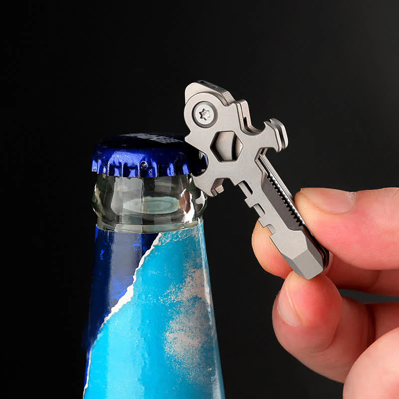 Cross Multi-functional Titanium Mini Folding Knife Keychain - Image 5