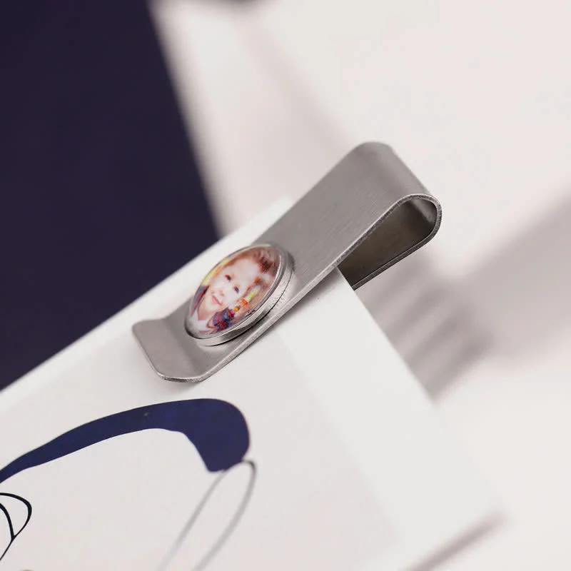 Custom Color Photo Wedding Gift Idea Money Clip - Image 4