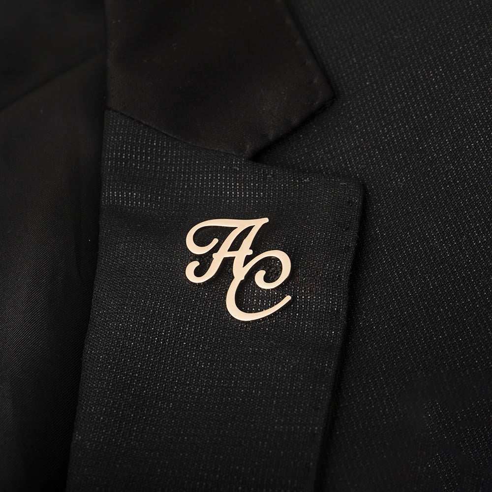 Custom Initial Letters Brooch Stainless Steel Accessories - Image 9