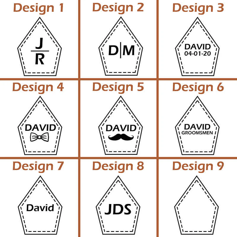 Custom Monogram 2Pcs Bow Tie 3-Clips Adjustable Suspenders Set - Image 4