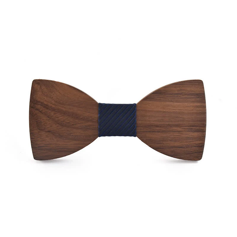 Custom Name Men's Engraved Wedding Wooden Bow Tie - Image 10