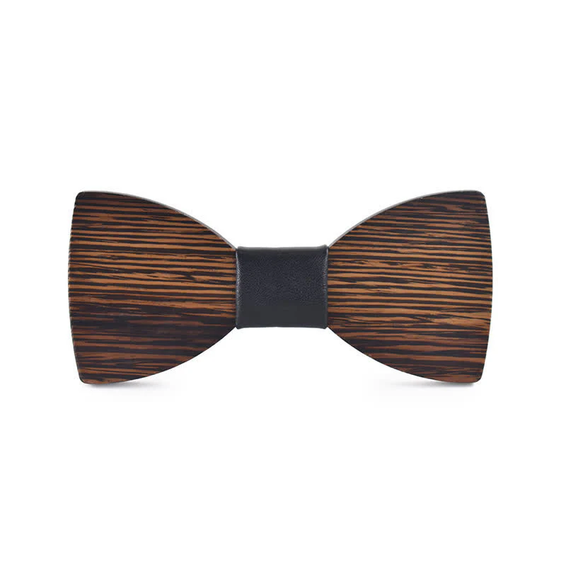 Custom Name Men's Engraved Wedding Wooden Bow Tie - Image 13