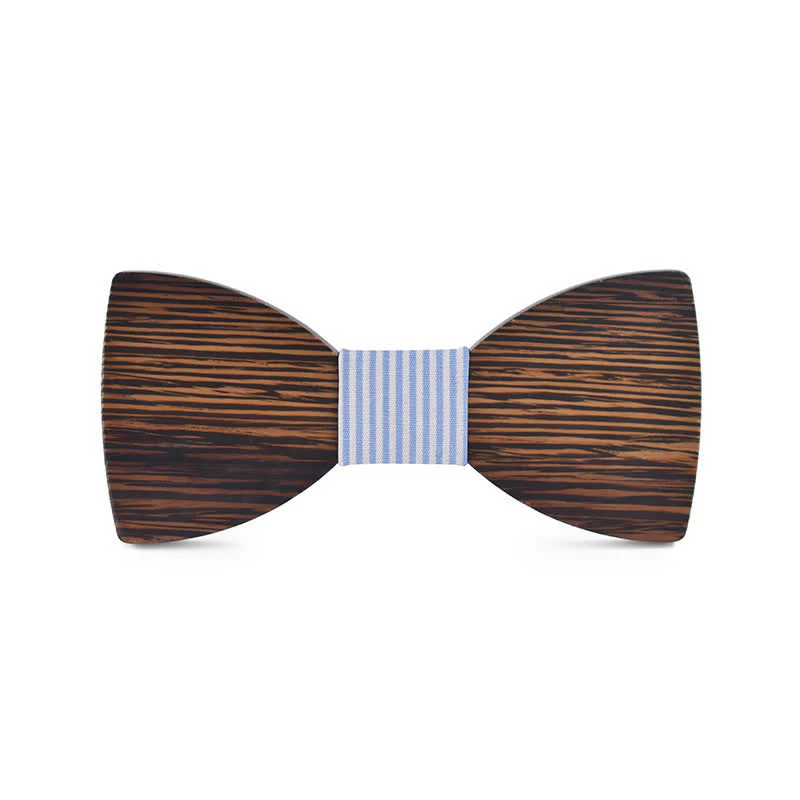 Custom Name Men's Engraved Wedding Wooden Bow Tie - Image 18