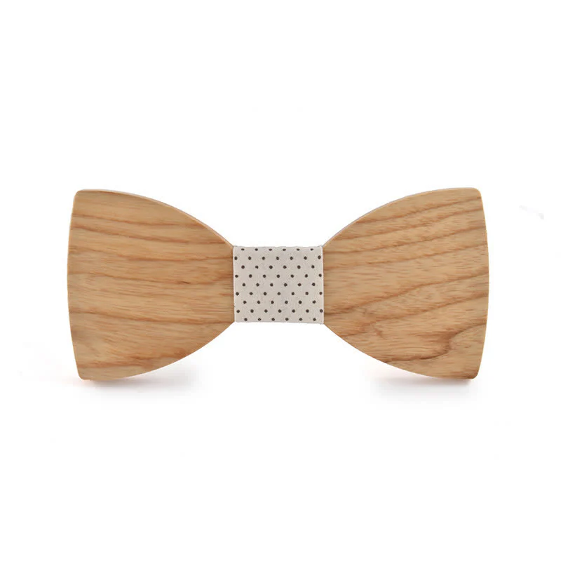 Custom Name Men's Engraved Wedding Wooden Bow Tie - Image 20