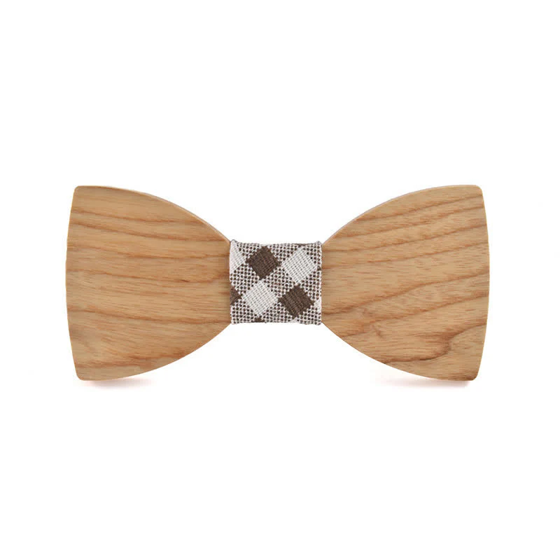Custom Name Men's Engraved Wedding Wooden Bow Tie - Image 21