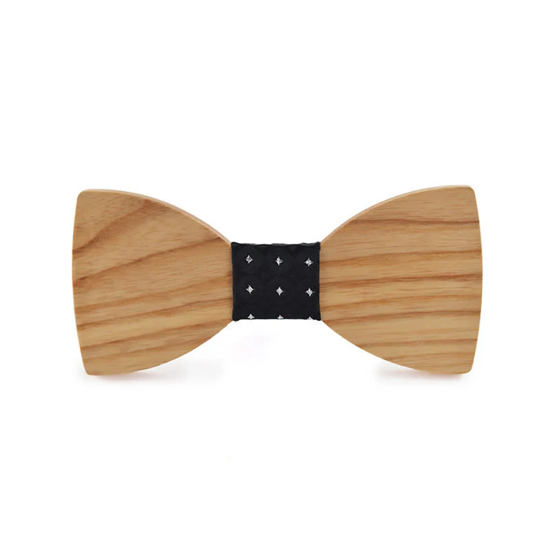 Custom Name Men's Engraved Wedding Wooden Bow Tie - Image 22
