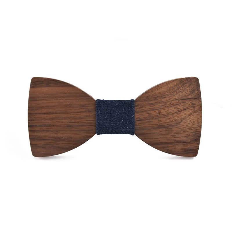Custom Name Men's Engraved Wedding Wooden Bow Tie - Image 7