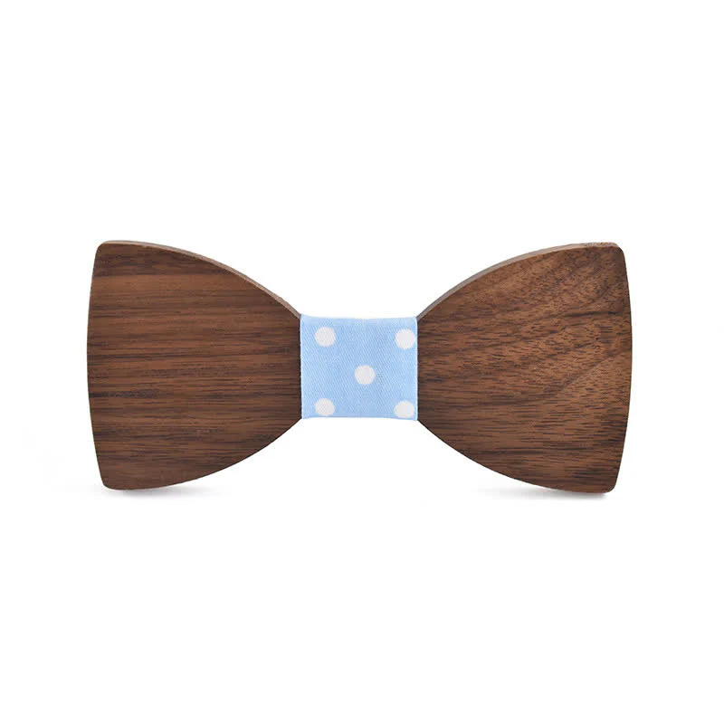 Custom Name Men's Engraved Wedding Wooden Bow Tie - Image 9