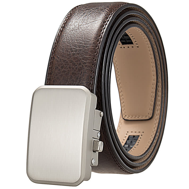 Custom Name Monogram Gift Idea Automatic Buckle Leather Belt - Image 11