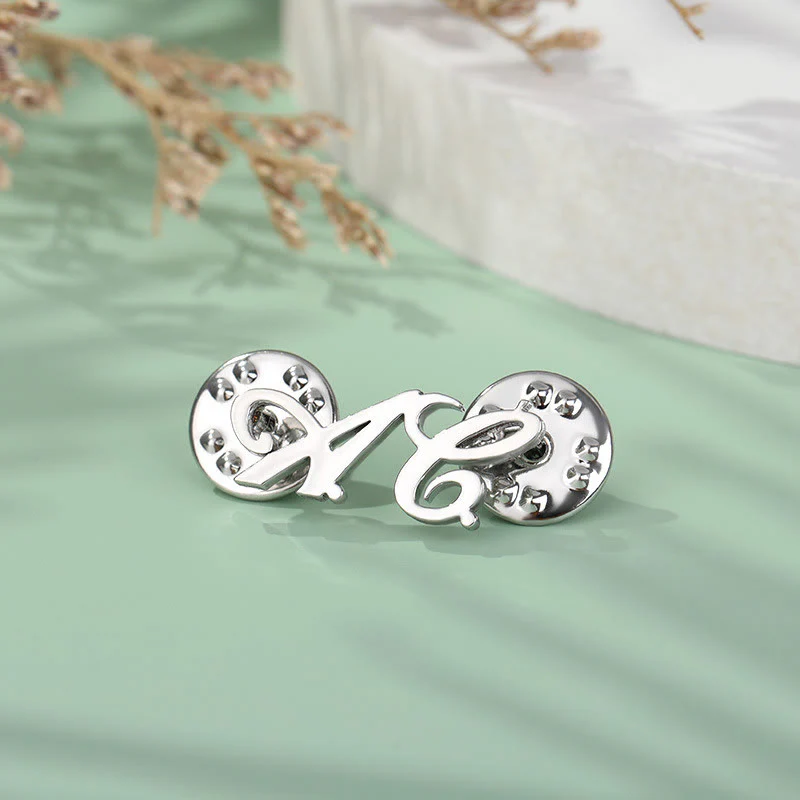 Custom Your Name Brooch Stainless Steel Suit Accessories - Image 3