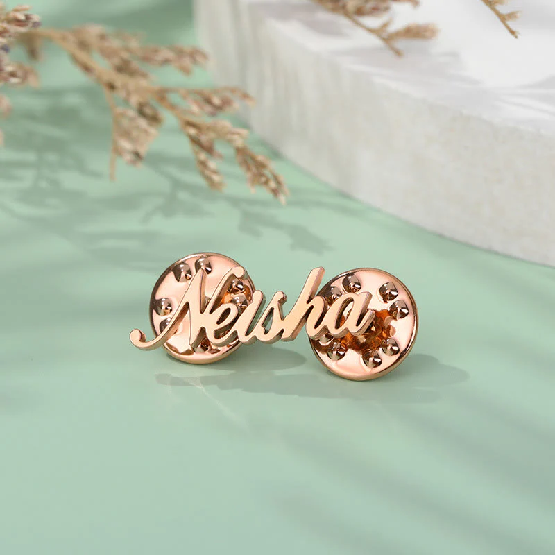 Custom Your Name Brooch Stainless Steel Suit Accessories - Image 6