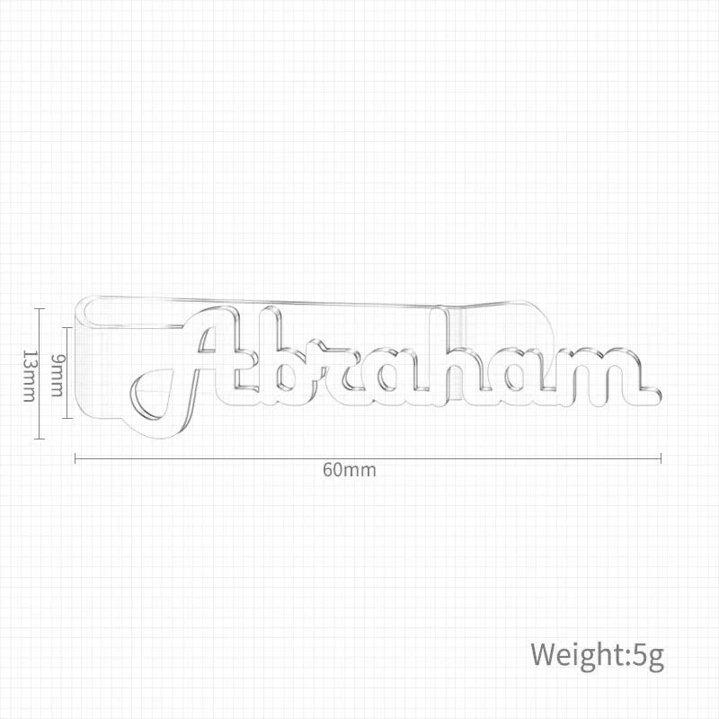 Custom Your Name Business Wedding Accessories Metal Tie Bar - Image 4
