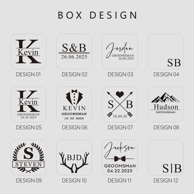 Custom Your Text Wedding Tie Bar Cufflinks For Mens Wear - Image 13