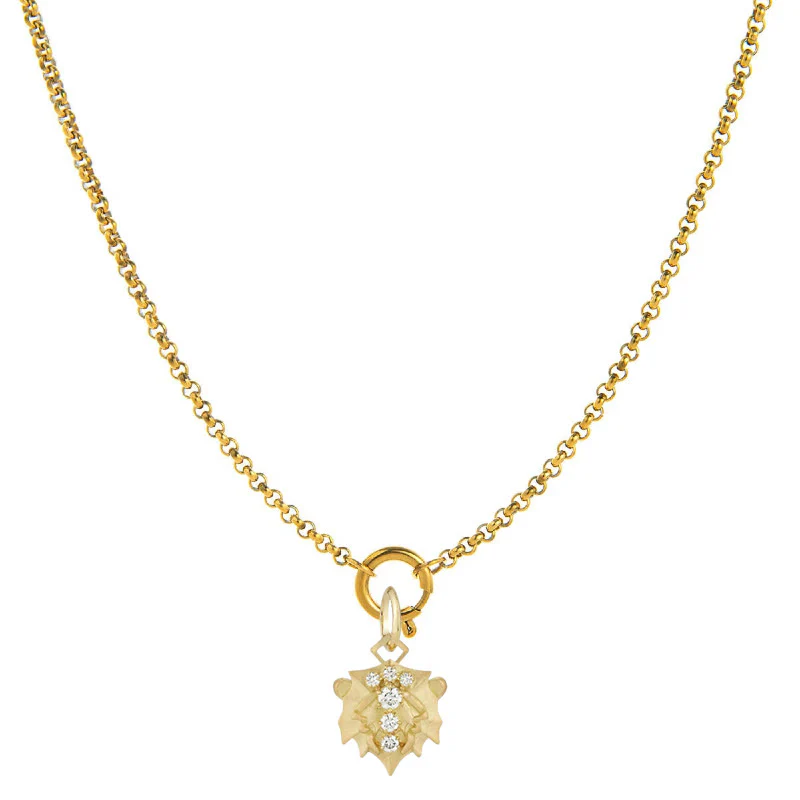 Diamond-Embellished Zodiac Symbol Necklace - Image 6