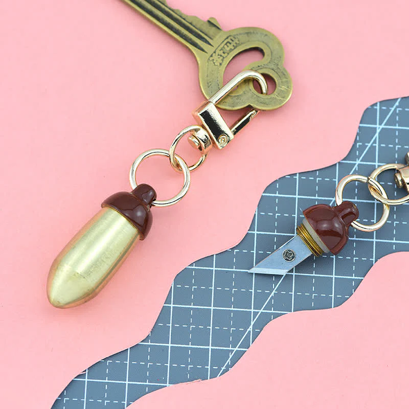 Cute Mini Plant Shape Knife Creative Keychain - Image 11