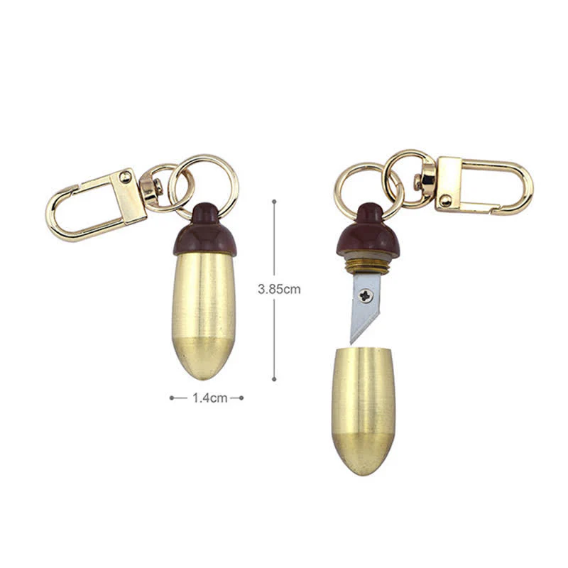 Cute Mini Plant Shape Knife Creative Keychain - Image 12