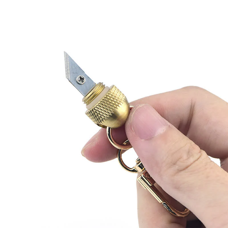 Cute Mini Plant Shape Knife Creative Keychain - Image 5