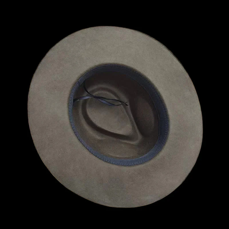 Dark Green Exotic Design Band with Feather Cowboy Hat - Image 5