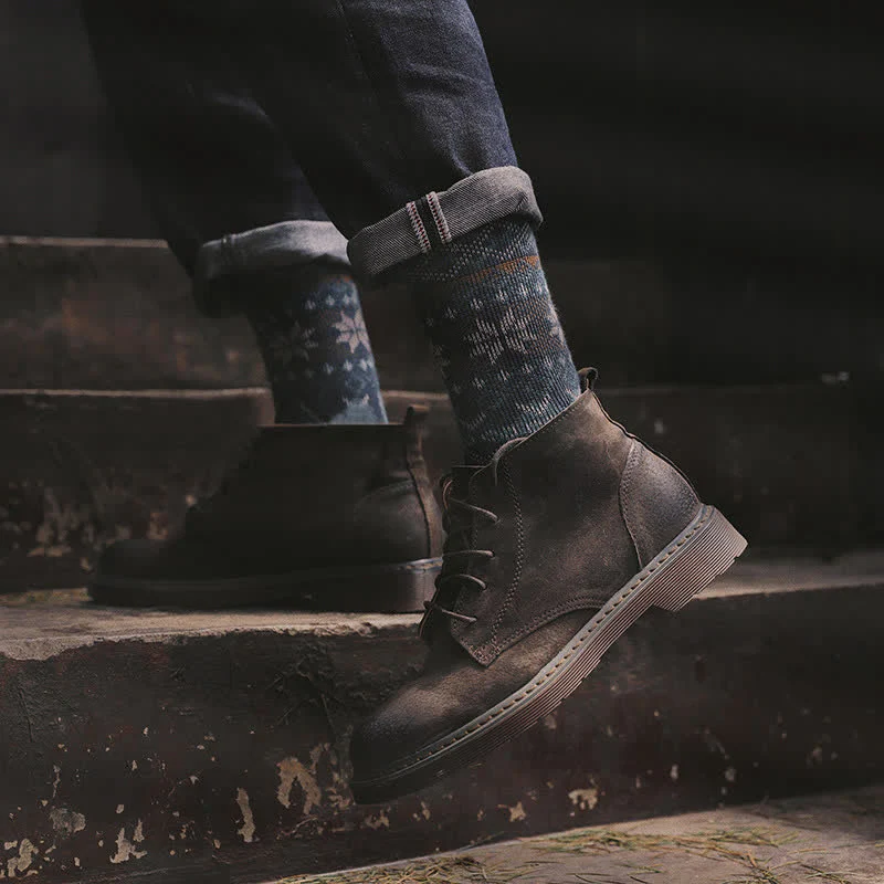 Dazzeling Retro Native Style Cotton Crew Socks - Image 8