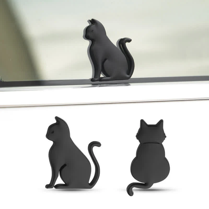 Decorative Cute Cat Pet Metal Sticker Car Badge