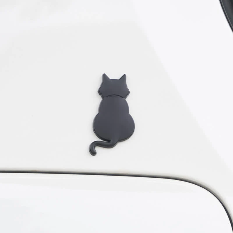 Decorative Cute Cat Pet Metal Sticker Car Badge - Image 7