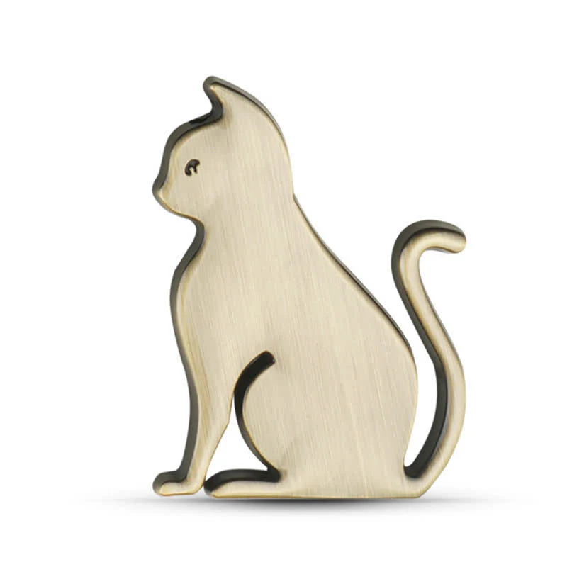 Decorative Cute Cat Pet Metal Sticker Car Badge - Image 8