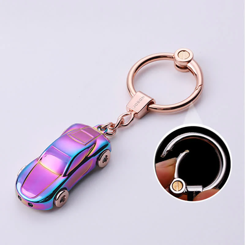 Decorative LED Light Effect Car Shape Keychain - Image 5
