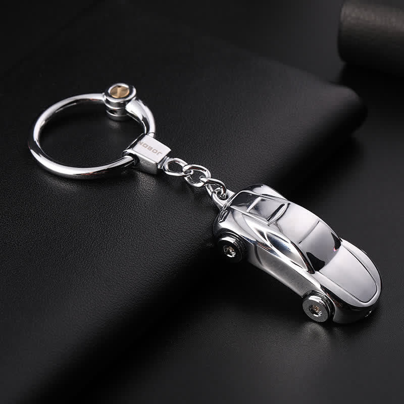 Decorative LED Light Effect Car Shape Keychain - Image 8