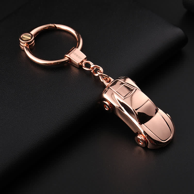Decorative LED Light Effect Car Shape Keychain - Image 9