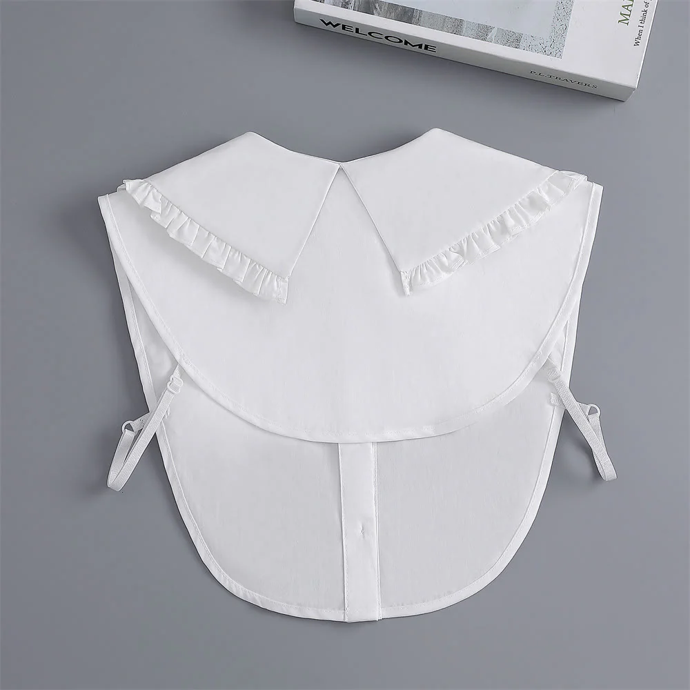 Detachable Half Shirt Blouse Large Lapel False Collar - Image 10