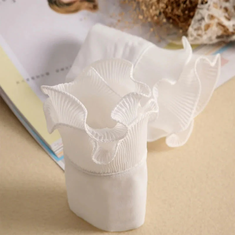 Detachable Lapel Shirt Ruffled Stand Fake Collar With Sleeve - Image 12