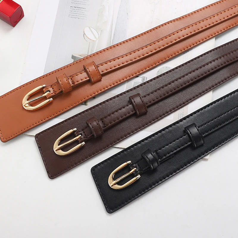 Detachable Leather Belt Women's Dual Use Corset Belt - Image 10