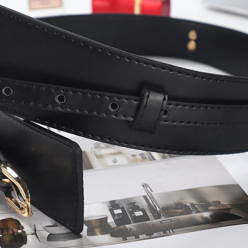 Detachable Leather Belt Women's Dual Use Corset Belt - Image 11
