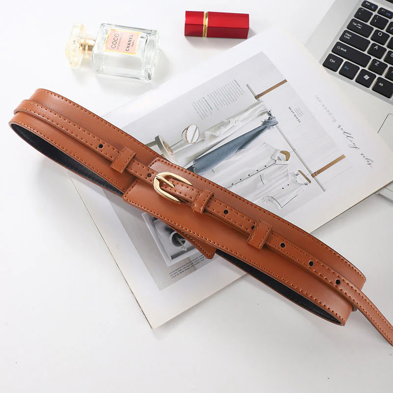 Detachable Leather Belt Women's Dual Use Corset Belt - Image 13