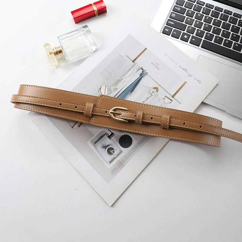 Detachable Leather Belt Women's Dual Use Corset Belt - Image 14