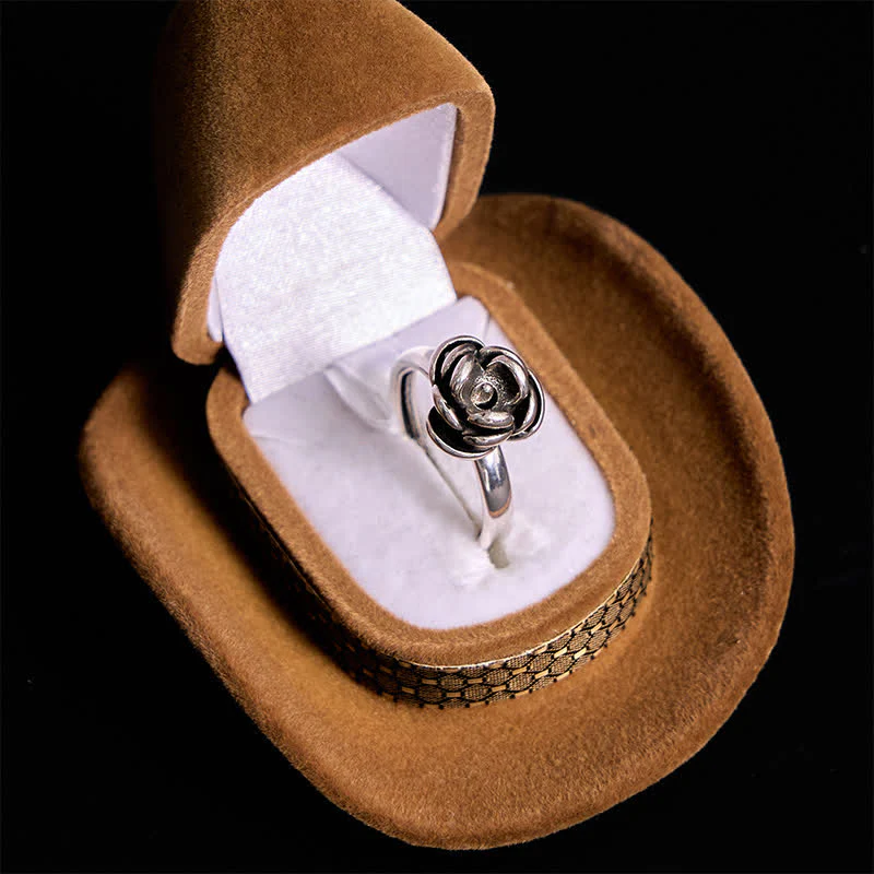 Detachable Twist Rose Flower Self Defense Adjustable Ring - Image 4